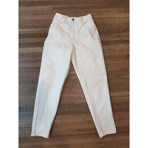 Vintage Rio High Waisted Tapered Leg Jeans White Size 7